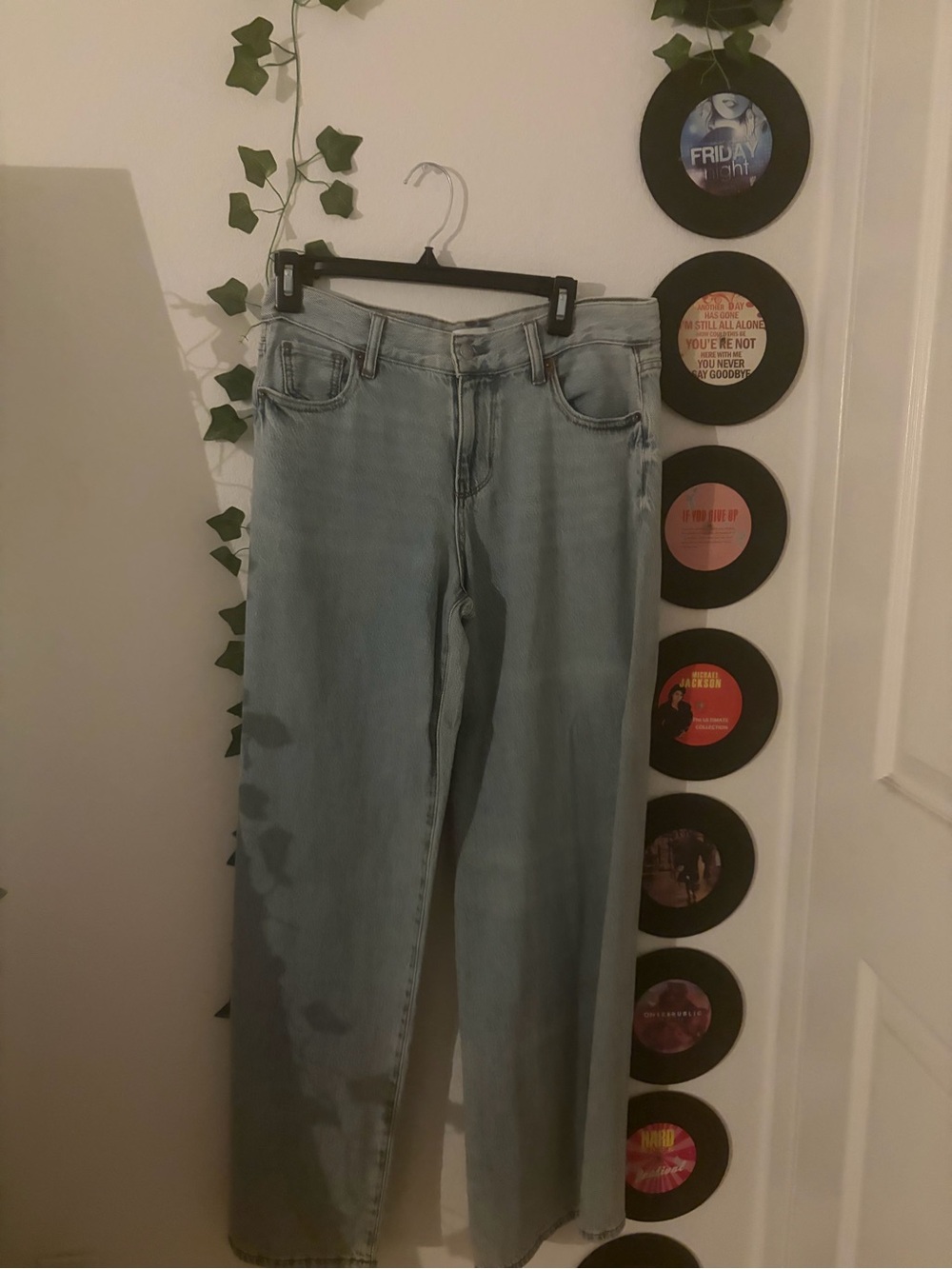 RSQ Light Blue High-Rise Wide Leg Jeans